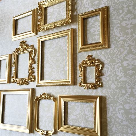 gold gallery frame set